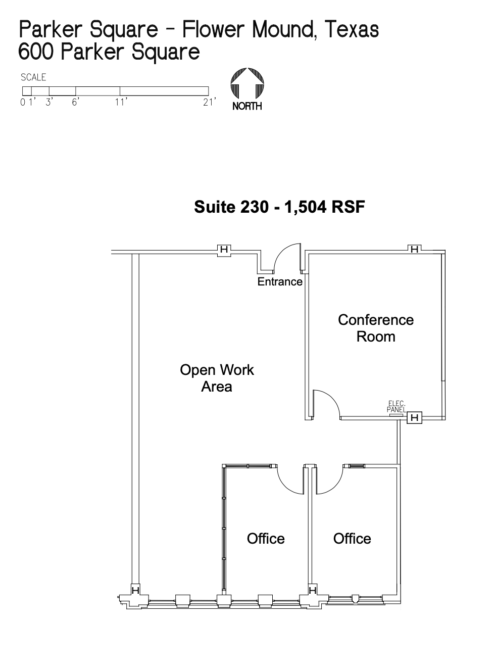 300-900 Parker Sq, Flower Mound, TX for lease Floor Plan- Image 1 of 7