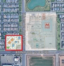 NWC Higley Rd & Warner Rd, Gilbert, AZ - AERIAL map view