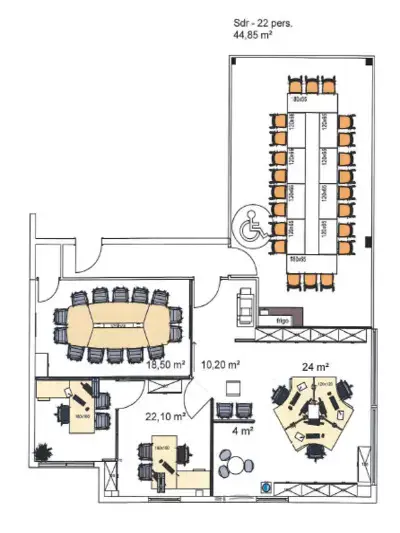 Office in Pérols for lease Floor Plan- Image 1 of 6