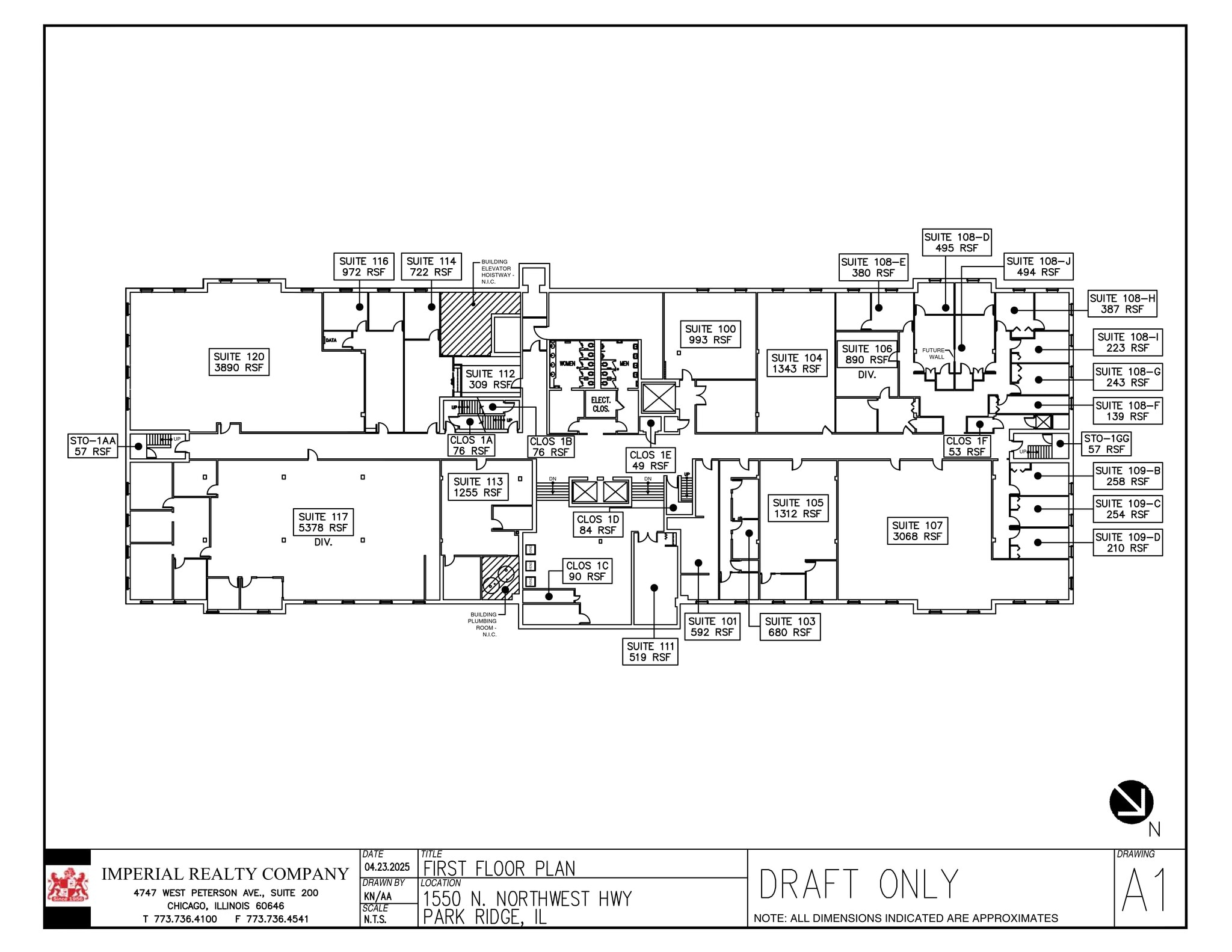 1550 N Northwest Hwy, Park Ridge, IL for lease Site Plan- Image 1 of 1