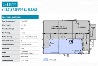 1311 Schilling Pl, Salinas, CA for lease Floor Plan- Image 1 of 1