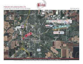 1305 W Main Cross St, Findlay, OH - AERIAL  map view