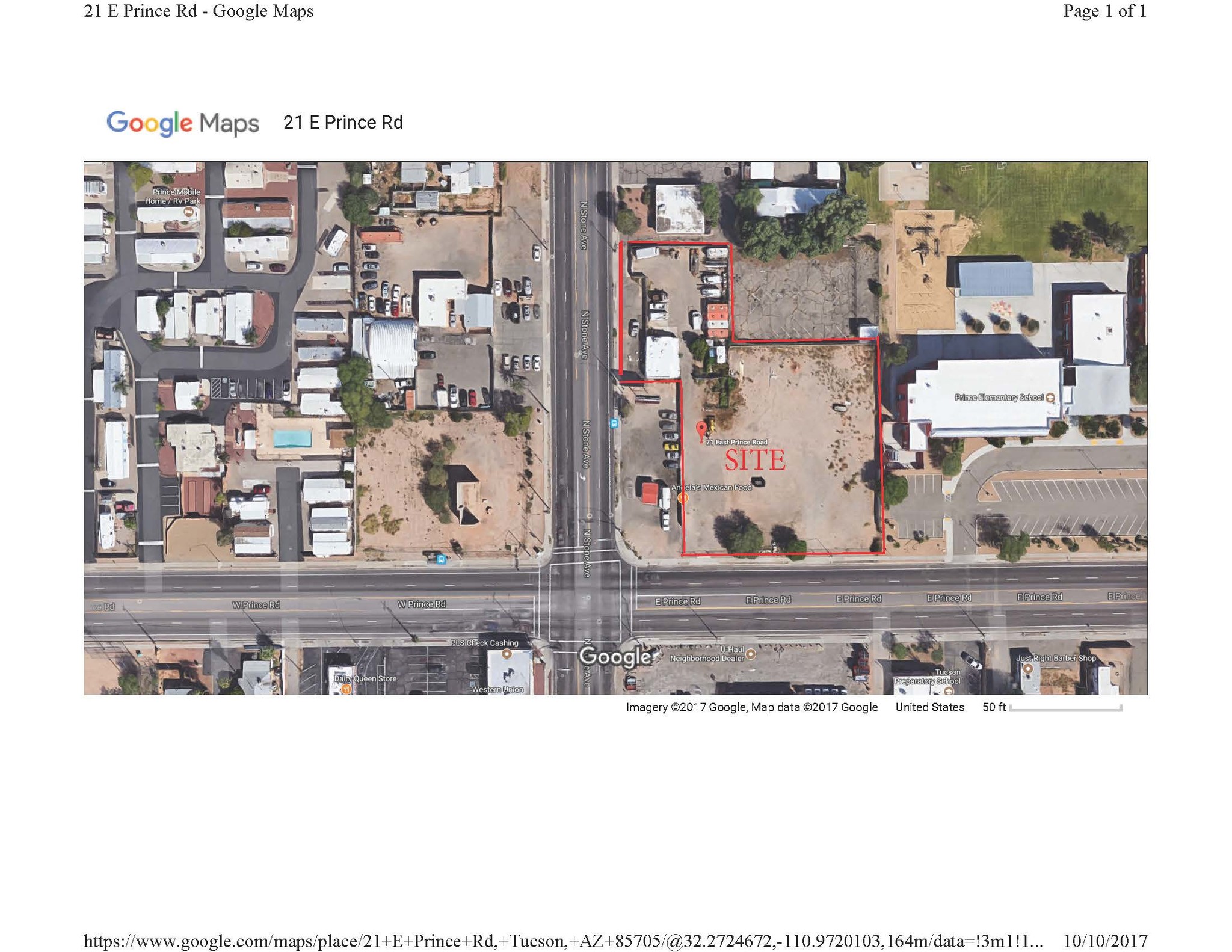 21 E Prince Rd, Tucson, AZ for sale Site Plan- Image 1 of 1