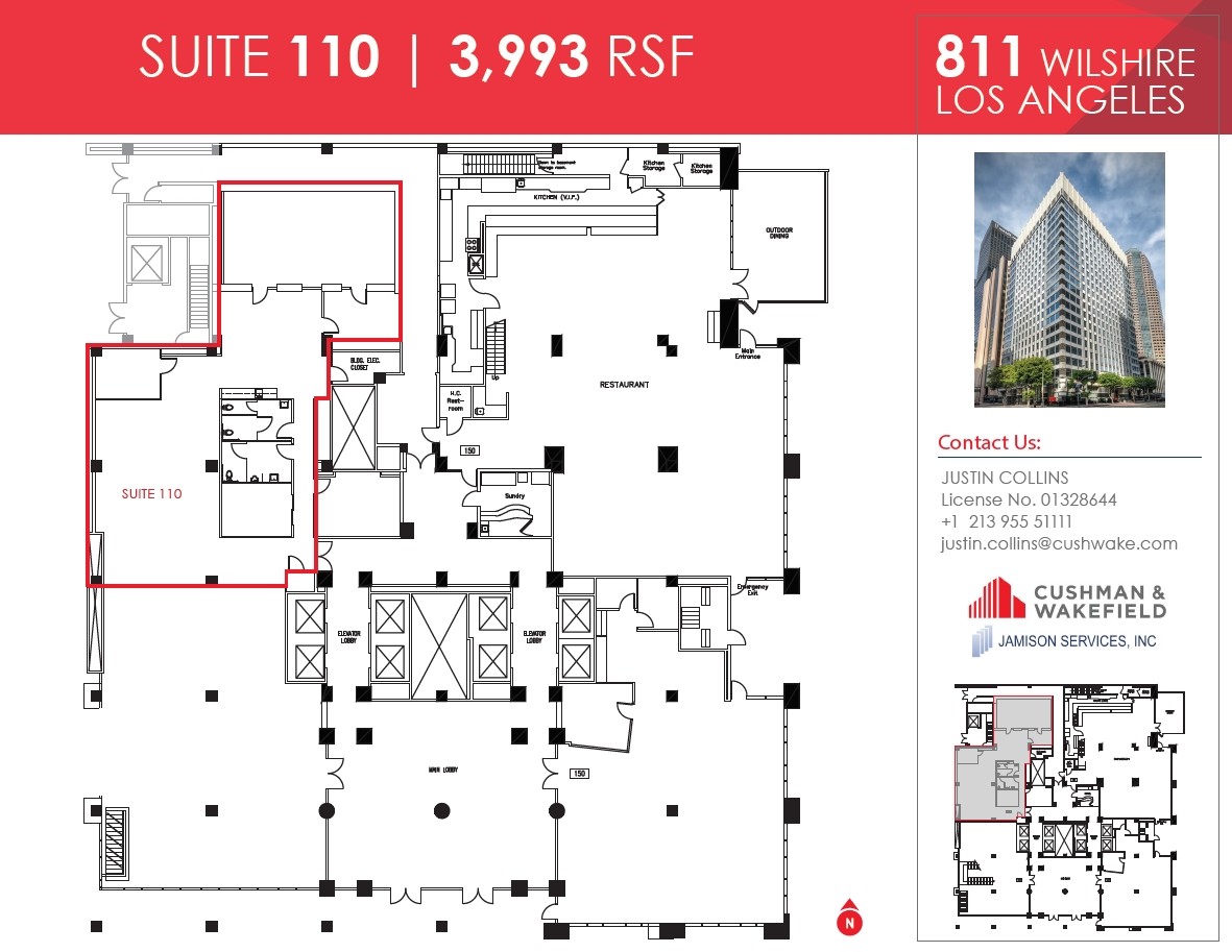 811 Wilshire Blvd, Los Angeles, CA for lease Floor Plan- Image 1 of 2