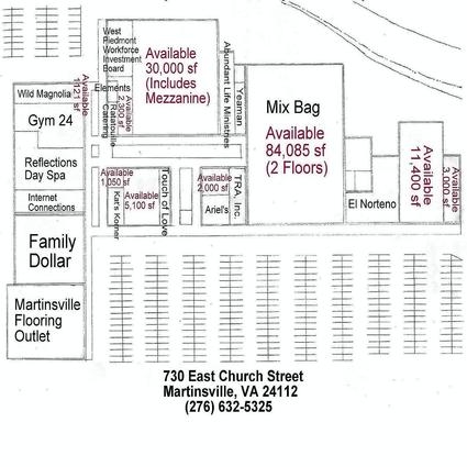 730 E Church St, Martinsville, VA for lease - Site Plan - Image 2 of 4