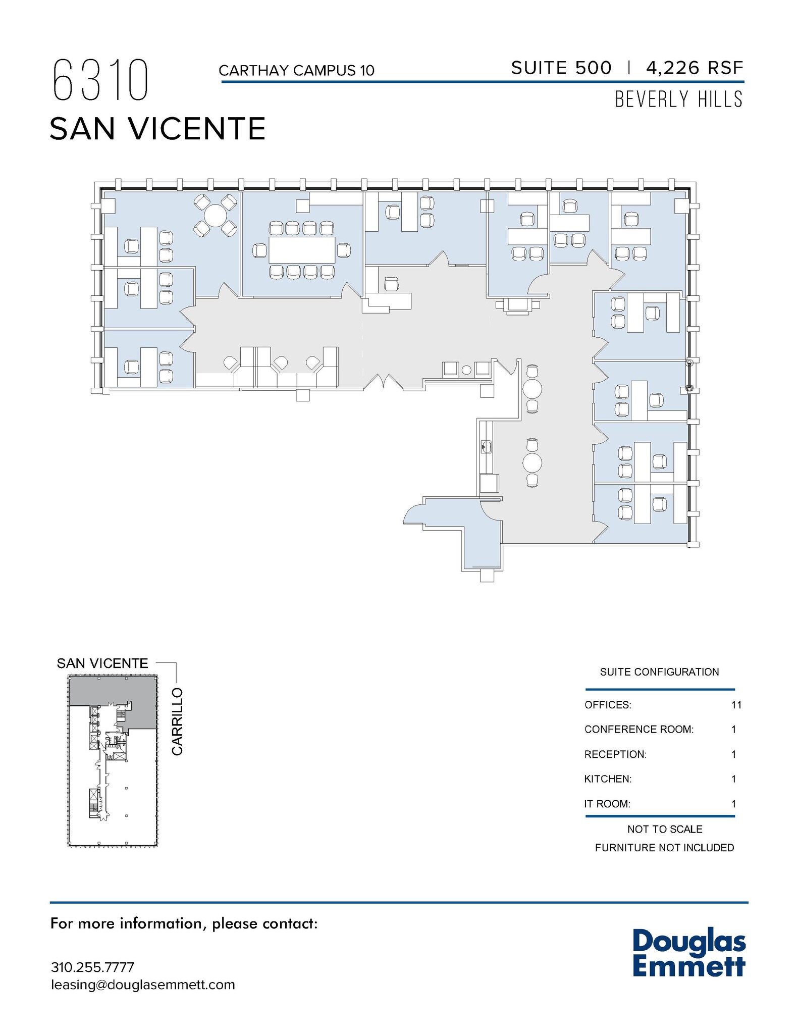 6310 San Vicente Blvd, Los Angeles, CA for lease Floor Plan- Image 1 of 1