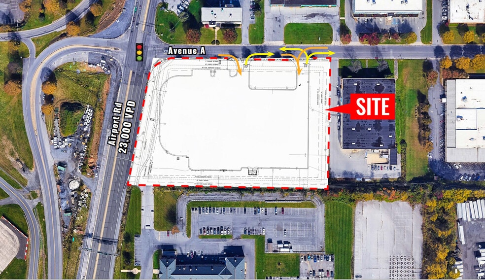 2940 Airport Rd A/K/A 2355 Ave, Bethlehem, PA for sale - Aerial - Image 2 of 4