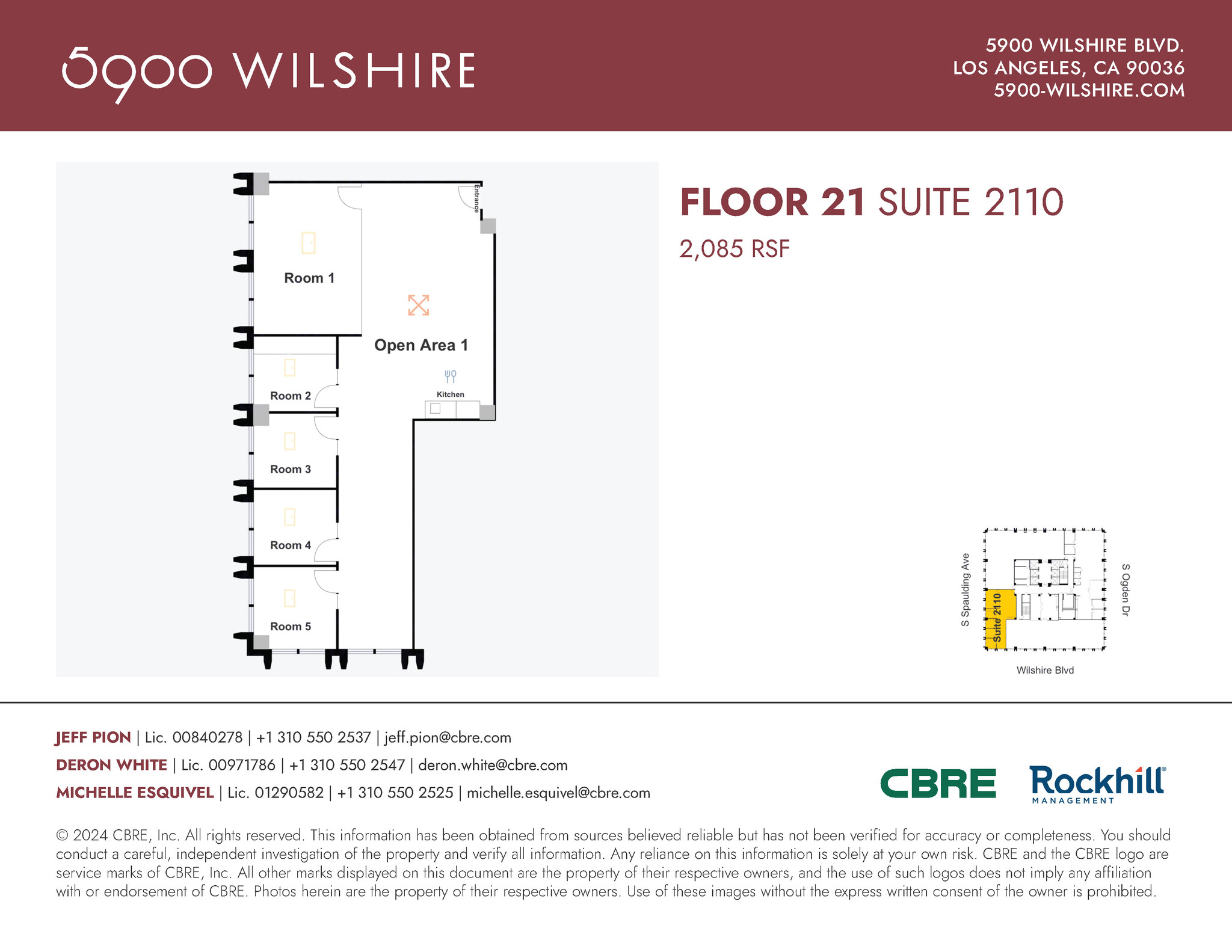 5900 Wilshire Blvd, Los Angeles, CA for lease Floor Plan- Image 1 of 1