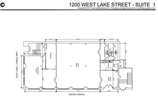 1200 W Lake St, Chicago, IL for lease Floor Plan- Image 1 of 1