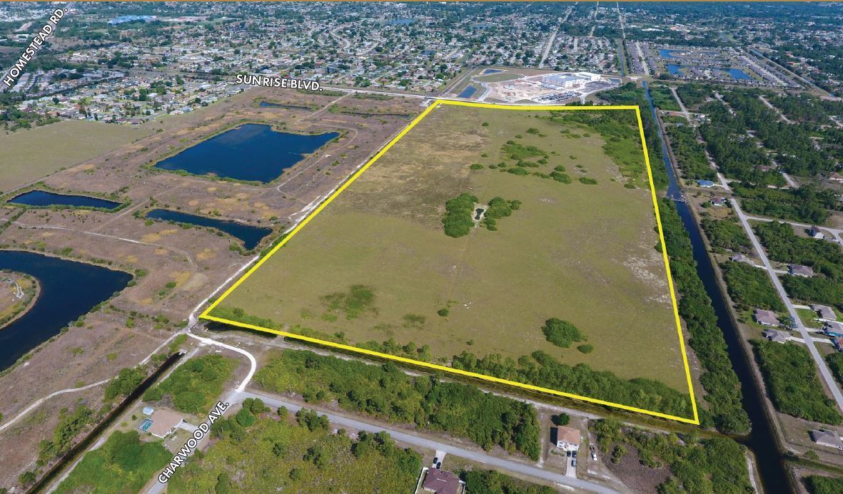 Sunrise Blvd., Lehigh Acres, FL for sale Aerial- Image 1 of 1