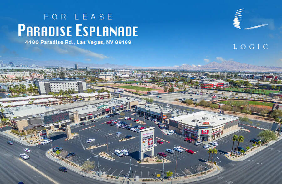 4490 Paradise Rd, Las Vegas, NV for lease - Aerial - Image 1 of 22