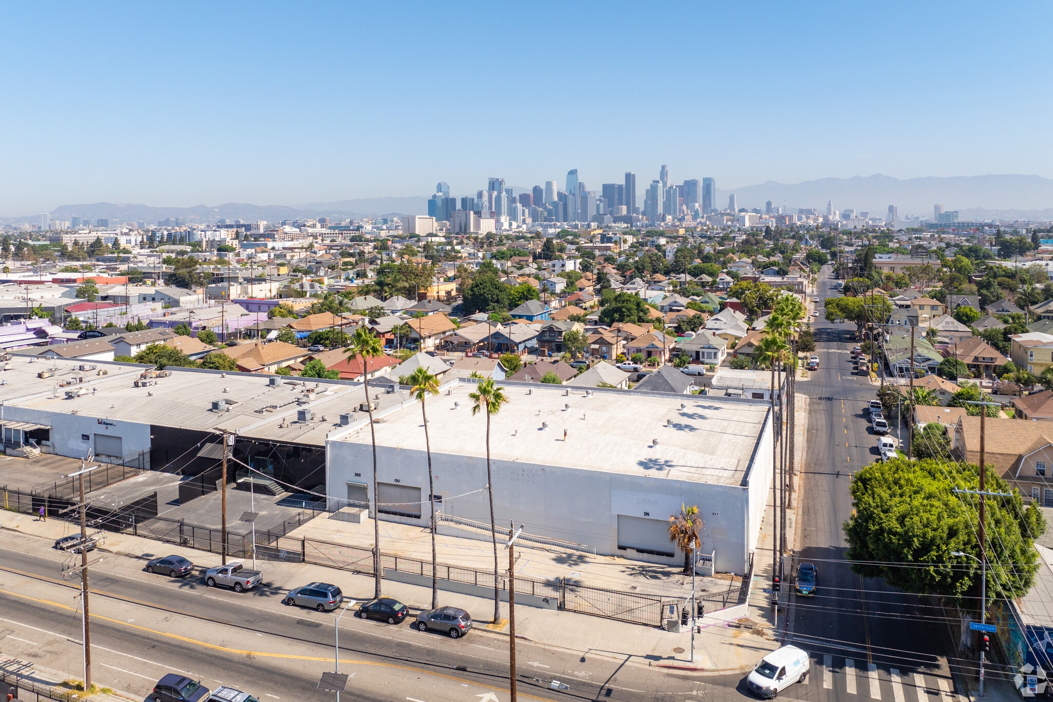 365 E Jefferson Blvd, Los Angeles, CA for lease Aerial- Image 1 of 6