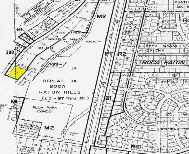 160 NW 24th St, Boca Raton, FL for lease - Plat Map - Image 3 of 9