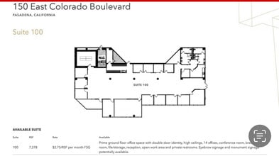 150 E Colorado Blvd, Pasadena, CA for lease Interior Photo- Image 1 of 1