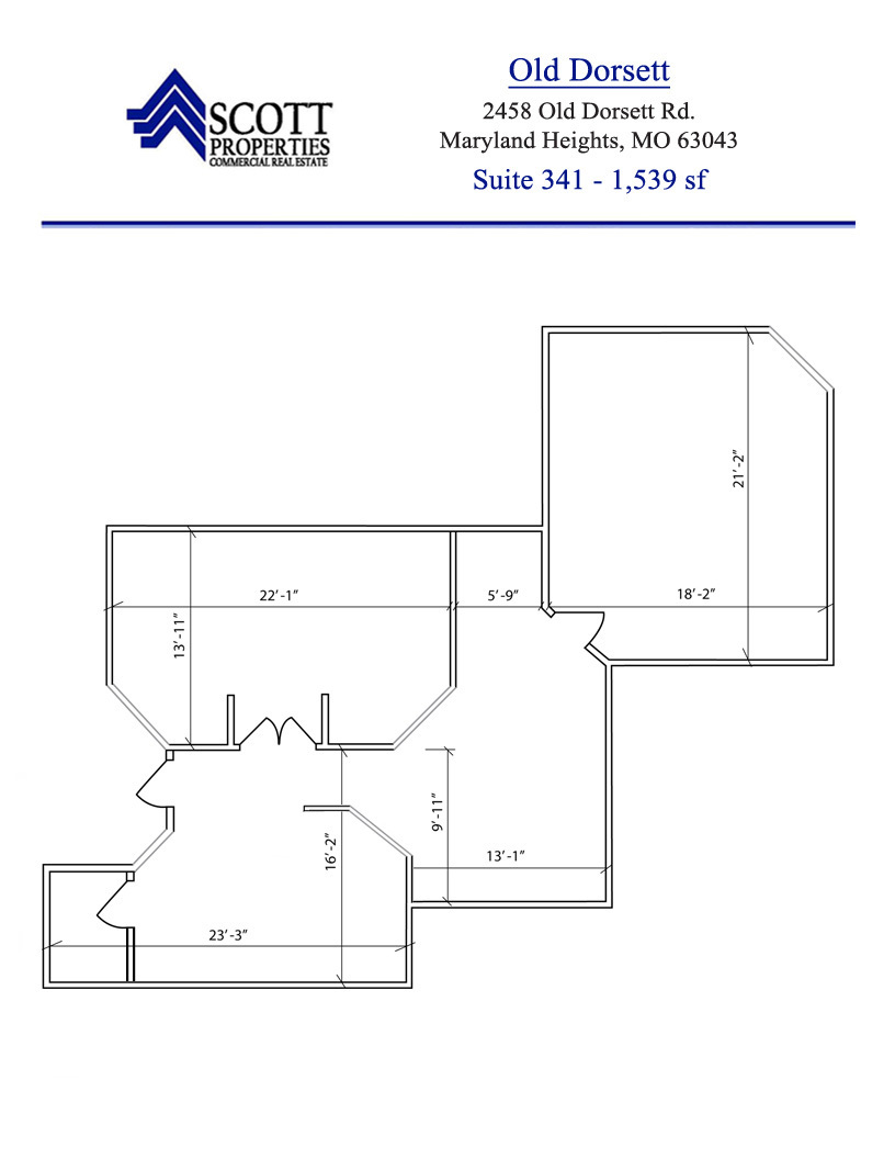 2458 Old Dorsett Rd, Maryland Heights, MO for lease Floor Plan- Image 1 of 7