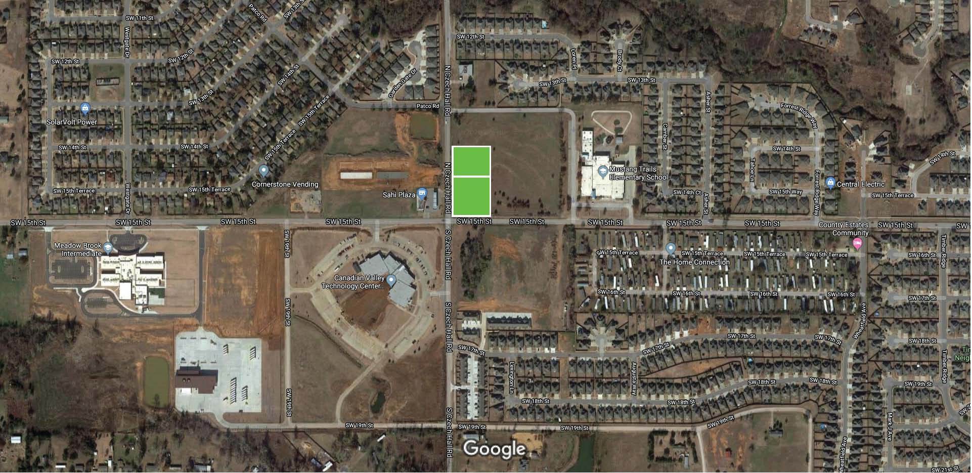 Czech Hall Rd, Yukon, OK for sale Aerial- Image 1 of 2