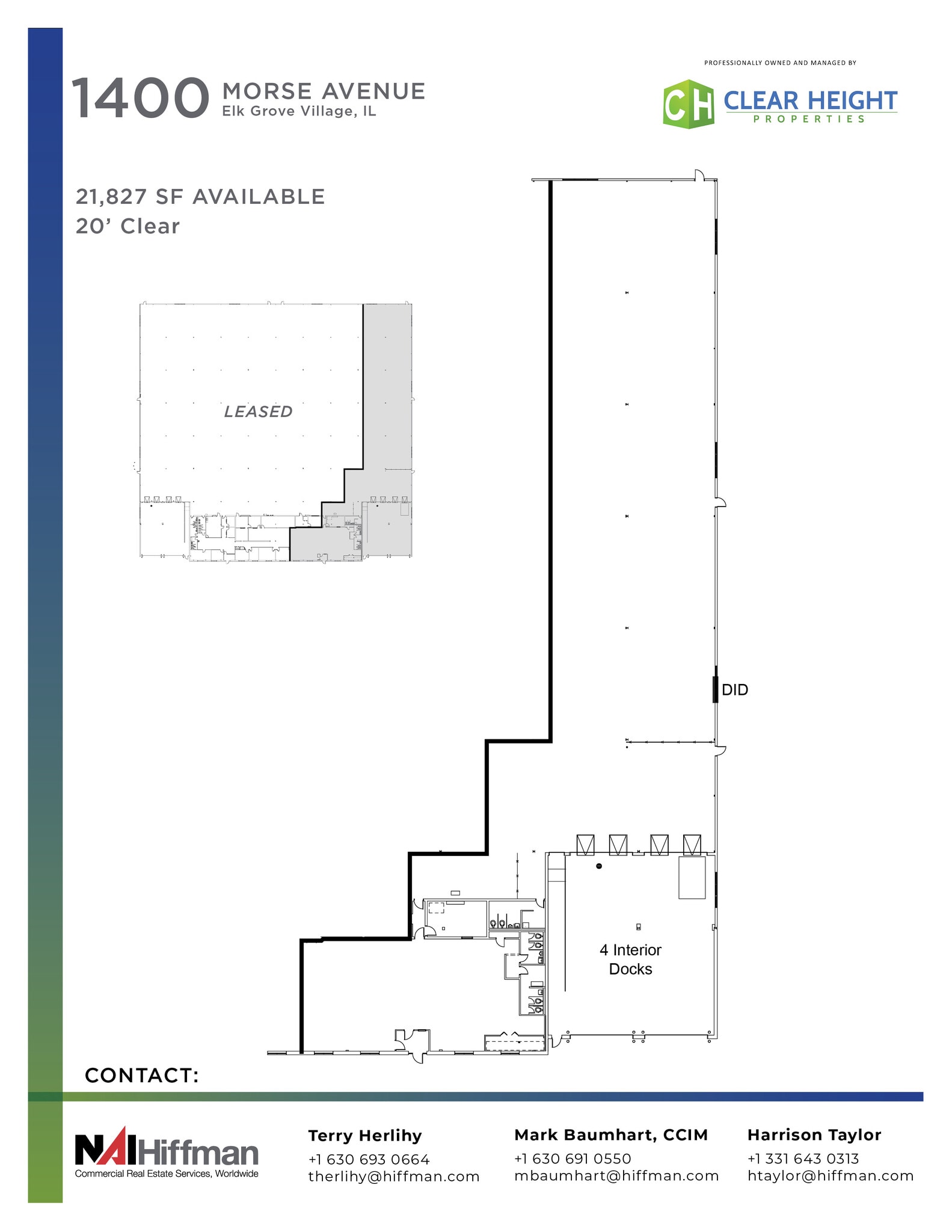 1400 Morse Ave, Elk Grove Village, IL for lease Floor Plan- Image 1 of 1
