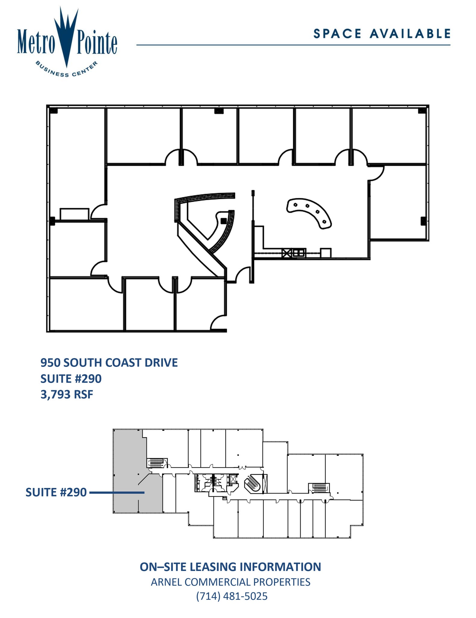 950 S Coast Dr, Costa Mesa, CA for lease Floor Plan- Image 1 of 1