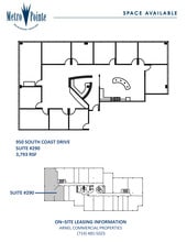 950 S Coast Dr, Costa Mesa, CA for lease Floor Plan- Image 1 of 1