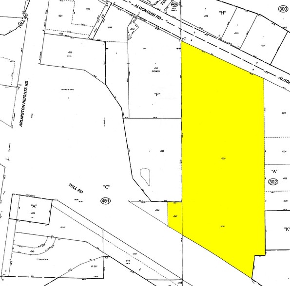 425-465 E Algonquin Rd, Arlington Heights, IL for sale - Plat Map - Image 1 of 1