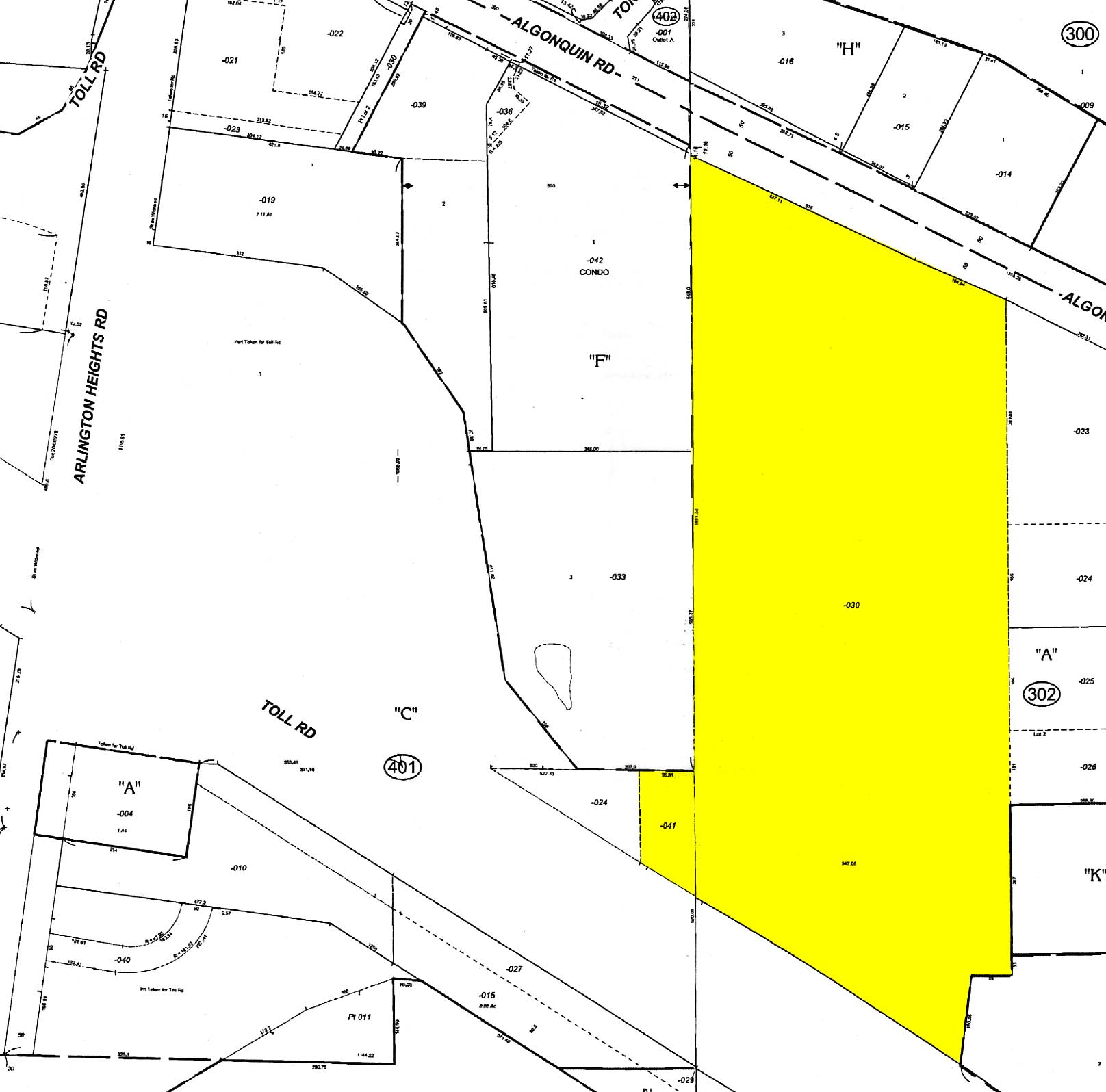 425-465 E Algonquin Rd, Arlington Heights, IL for sale Plat Map- Image 1 of 1