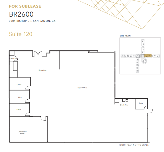 Lakeside-5001 Executive Pky, San Ramon, CA for lease Floor Plan- Image 1 of 1