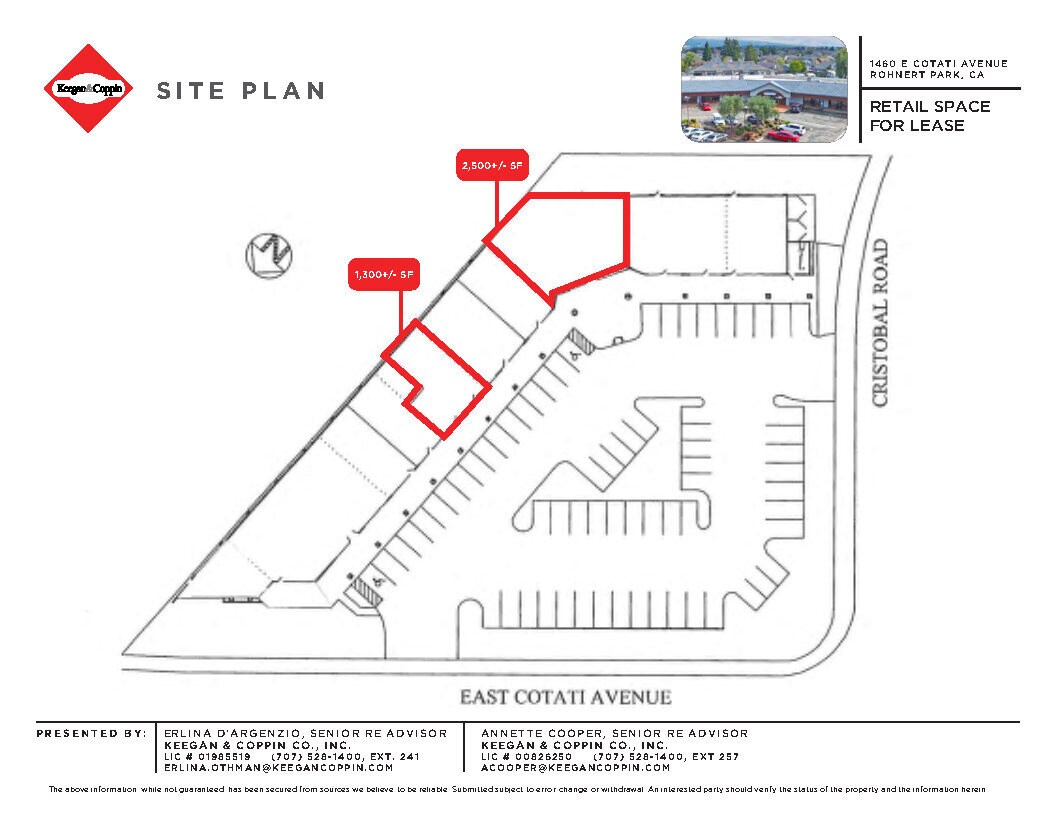 1460 E Cotati Ave, Rohnert Park, CA for lease Site Plan- Image 1 of 2