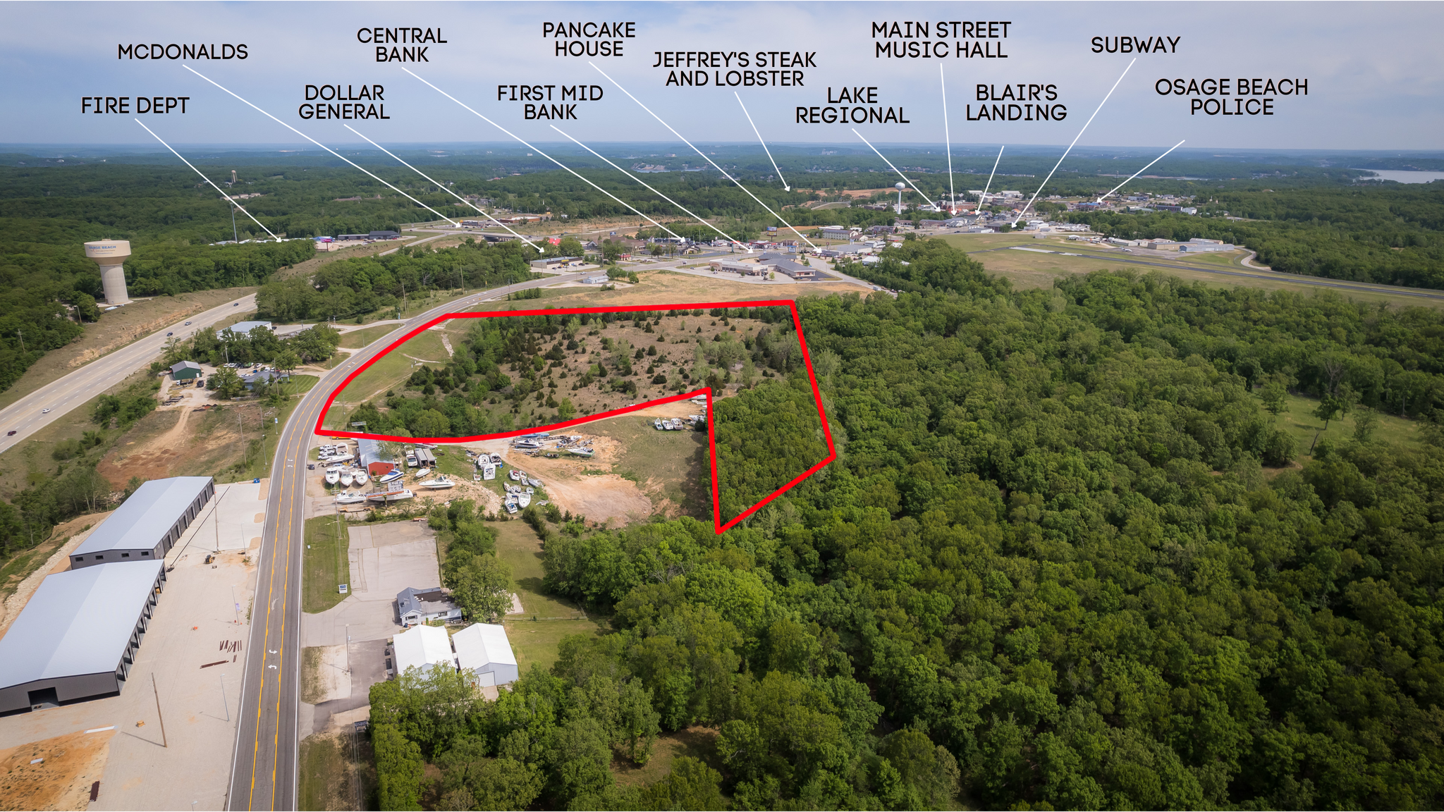 6100 Osage Beach Pkwy N, Osage Beach, MO for sale Aerial- Image 1 of 8