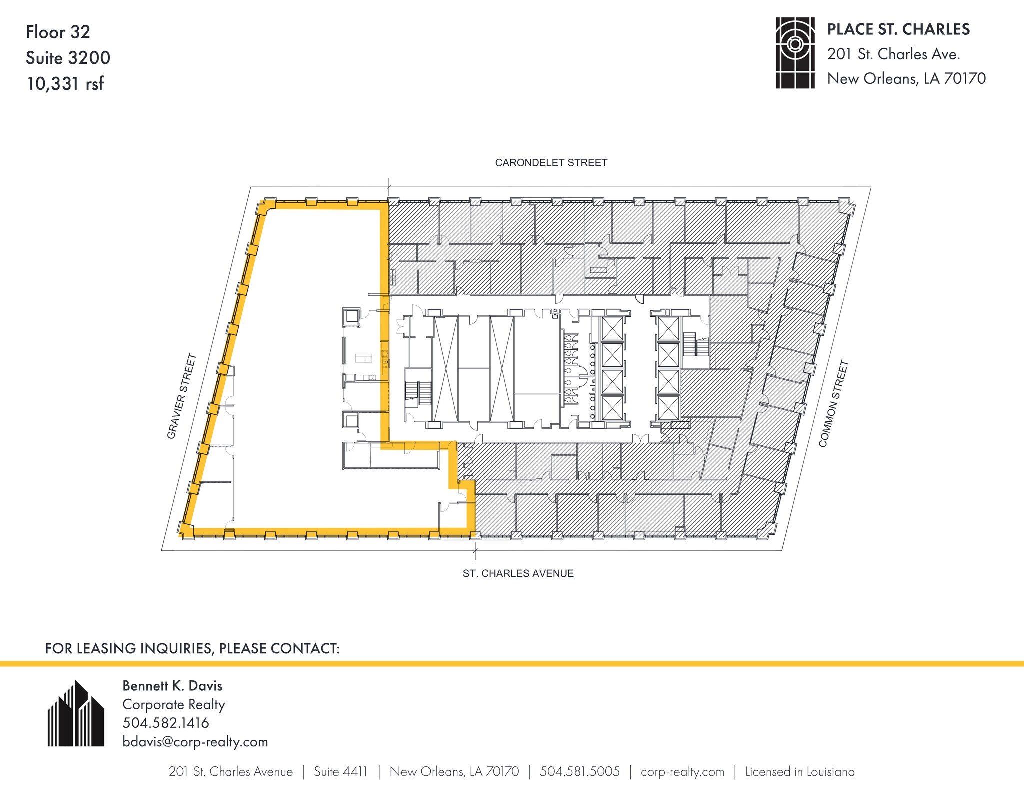 201 St. Charles Ave, New Orleans, LA for lease Site Plan- Image 1 of 1