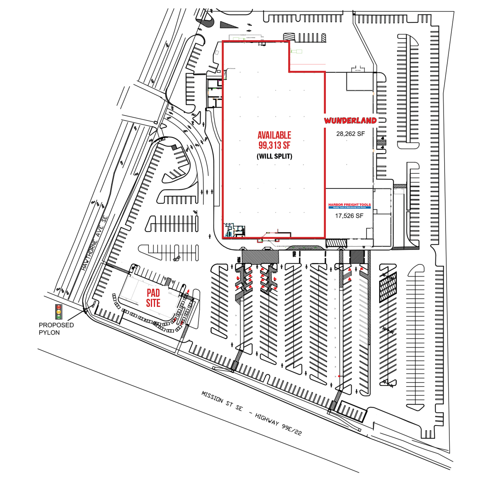 1010 Hawthorne Ave SE, Salem, OR for lease Site Plan- Image 1 of 1