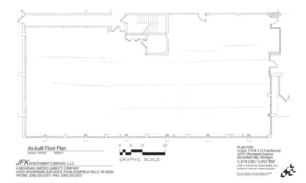 40701 Woodward Ave, Bloomfield Hills, MI for lease Floor Plan- Image 1 of 1