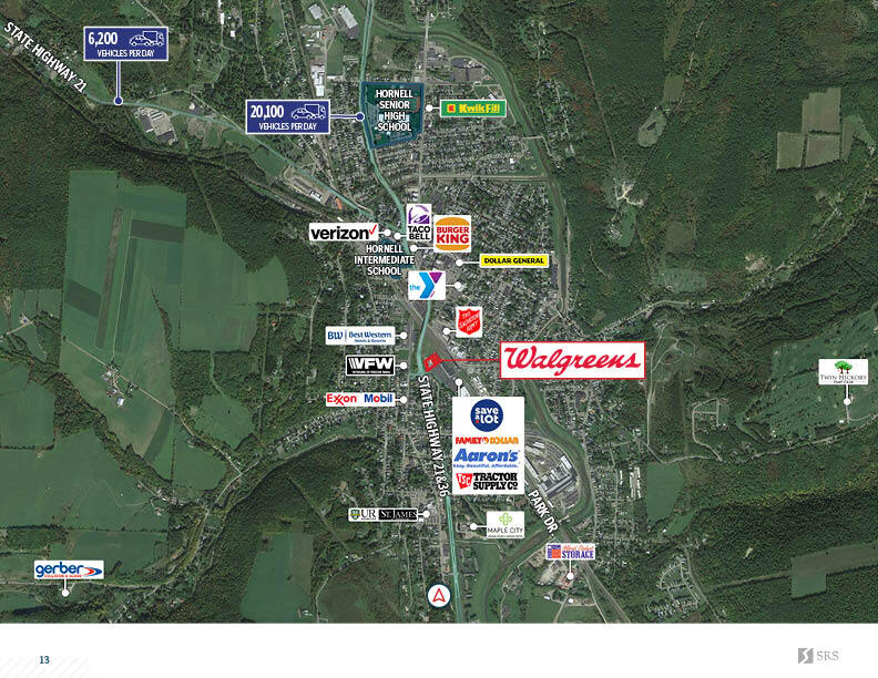 12 Park Dr, Hornell, NY 14843 Walgreens Corp Abs NNN w/ Incrs