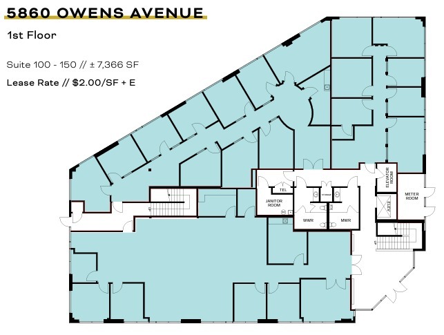 5860 Owens Ave, Carlsbad, CA for sale Floor Plan- Image 1 of 1