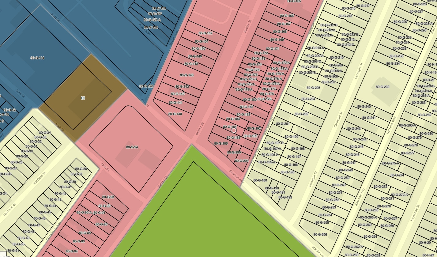 5104 Butler St, Pittsburgh, PA for lease Plat Map- Image 1 of 1