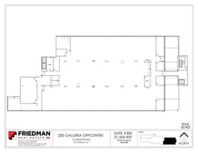 200 Galleria Officentre, Southfield, MI for sale Floor Plan- Image 1 of 2