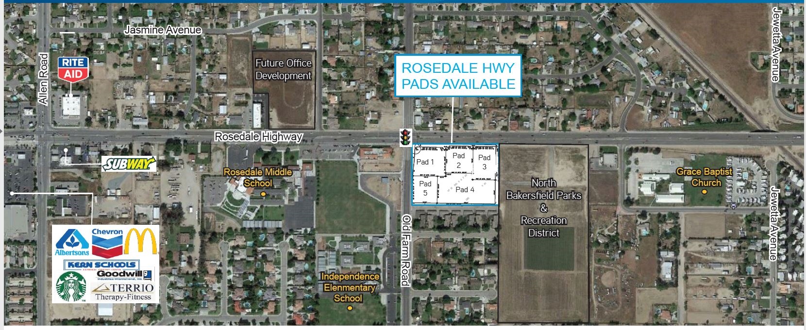 Rosedale Hwy, Bakersfield, CA for sale Primary Photo- Image 1 of 1