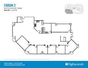 8521 Six Forks Rd, Raleigh, NC for lease Floor Plan- Image 1 of 2