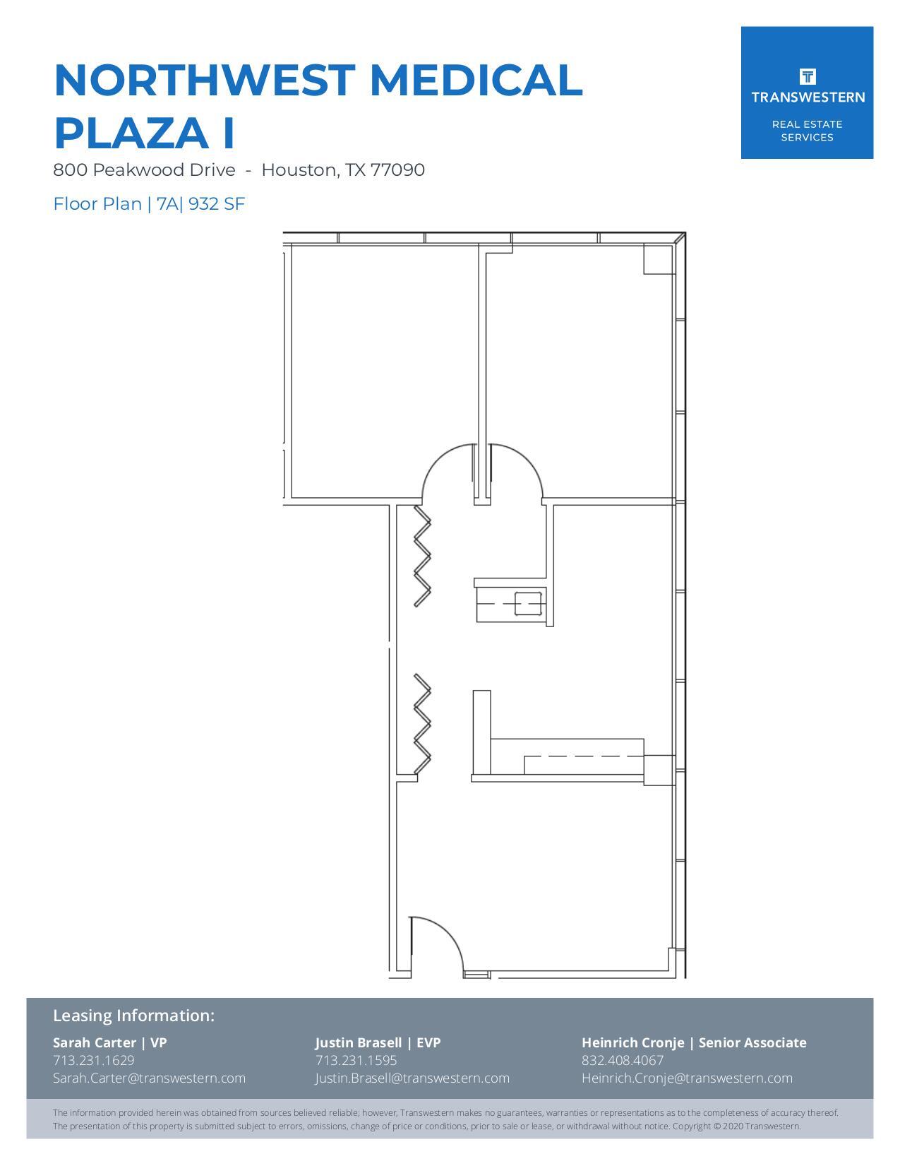 800 Peakwood Dr, Houston, TX for lease Floor Plan- Image 1 of 1