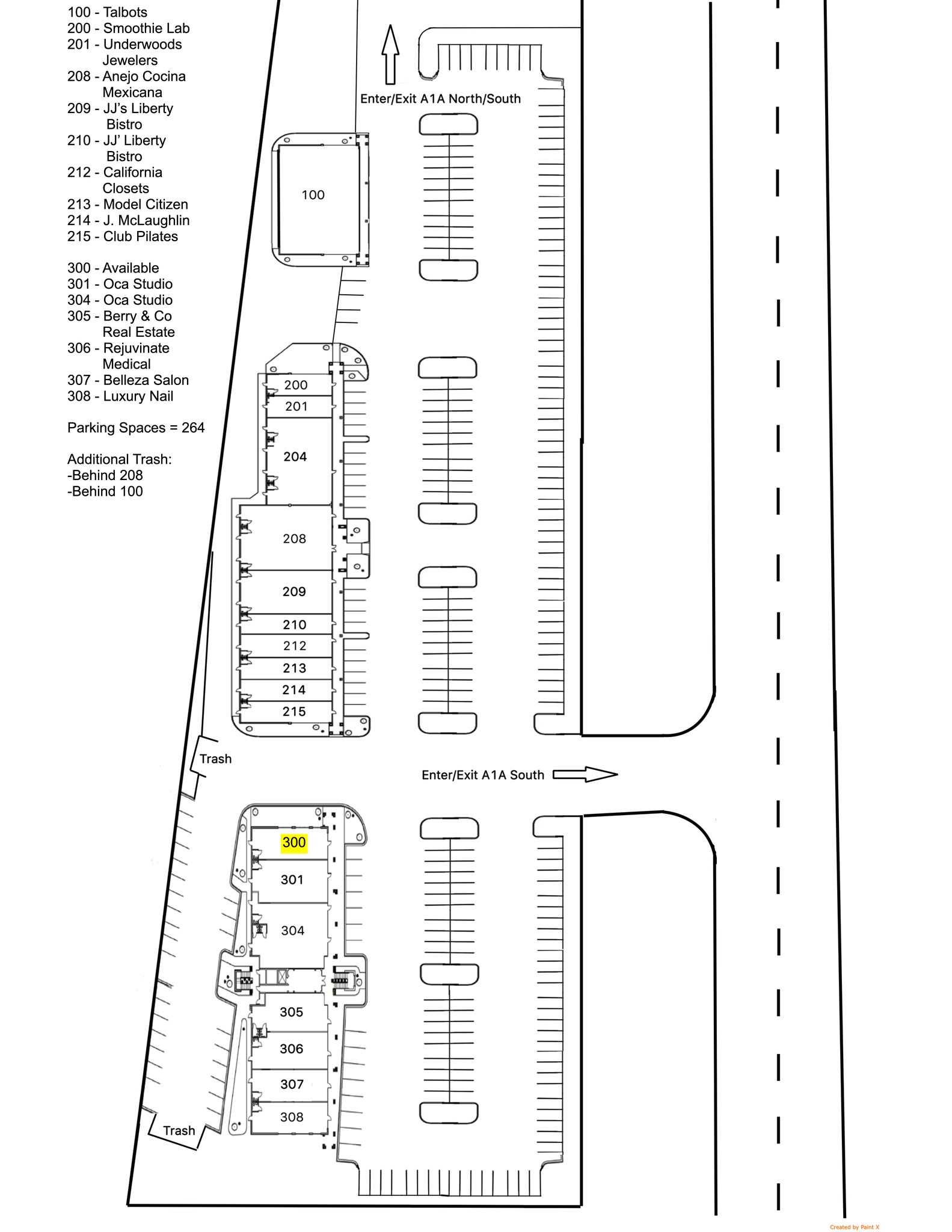 330 N A1A Hwy, Ponte Vedra Beach, FL for lease Site Plan- Image 1 of 1