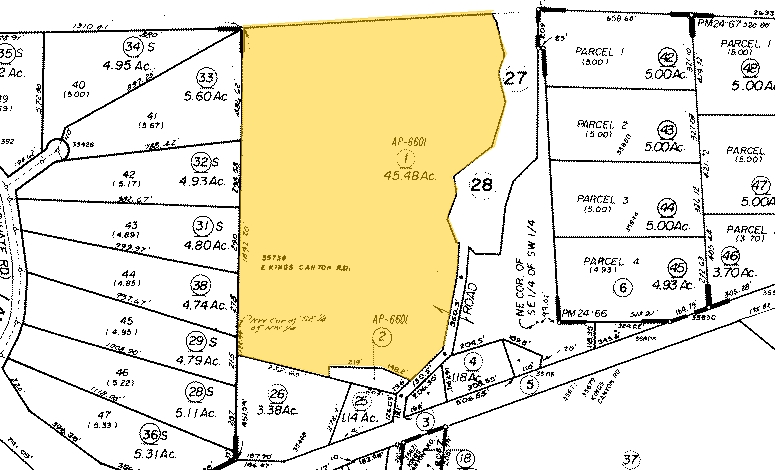 35791 Hopewell Rd, Squaw Valley, CA for sale - Plat Map - Image 1 of 1