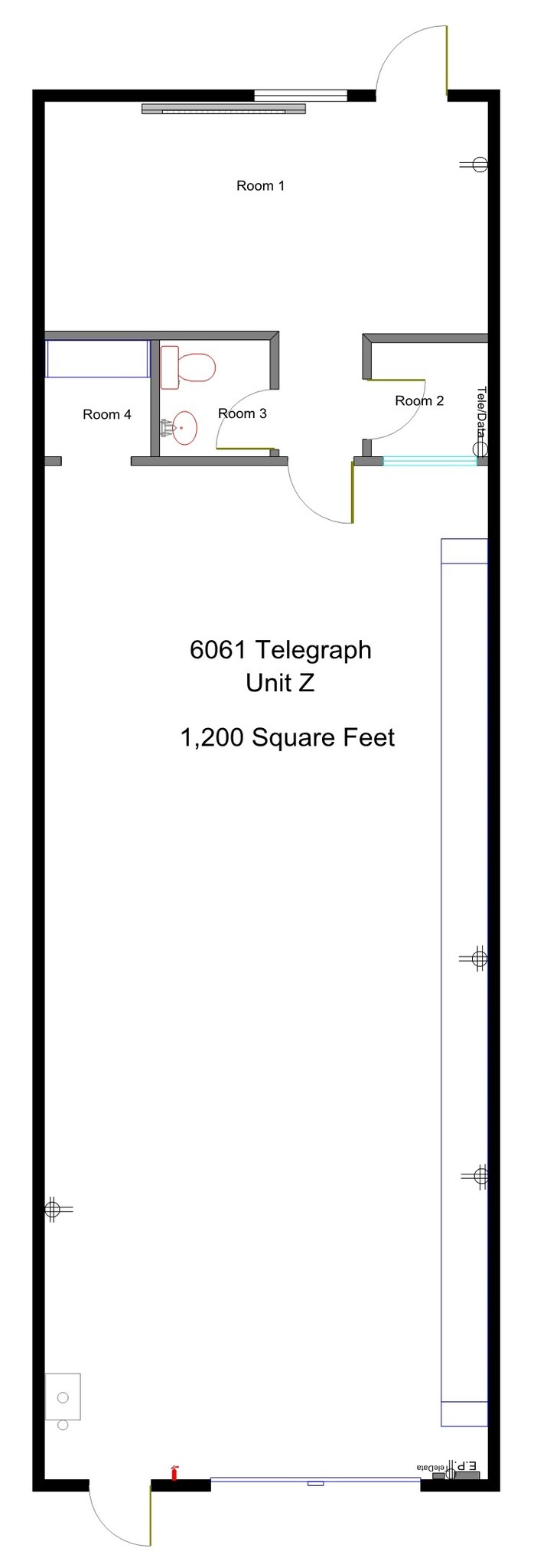 6051 Telegraph Rd, Toledo, OH for lease Floor Plan- Image 1 of 2