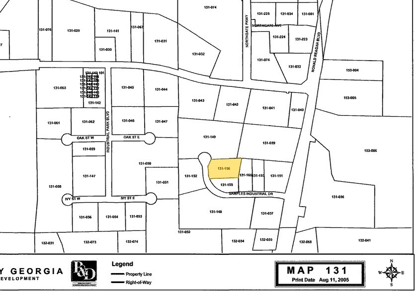 1180 Samples Industrial Dr, Cumming, GA for lease - Plat Map - Image 3 of 3