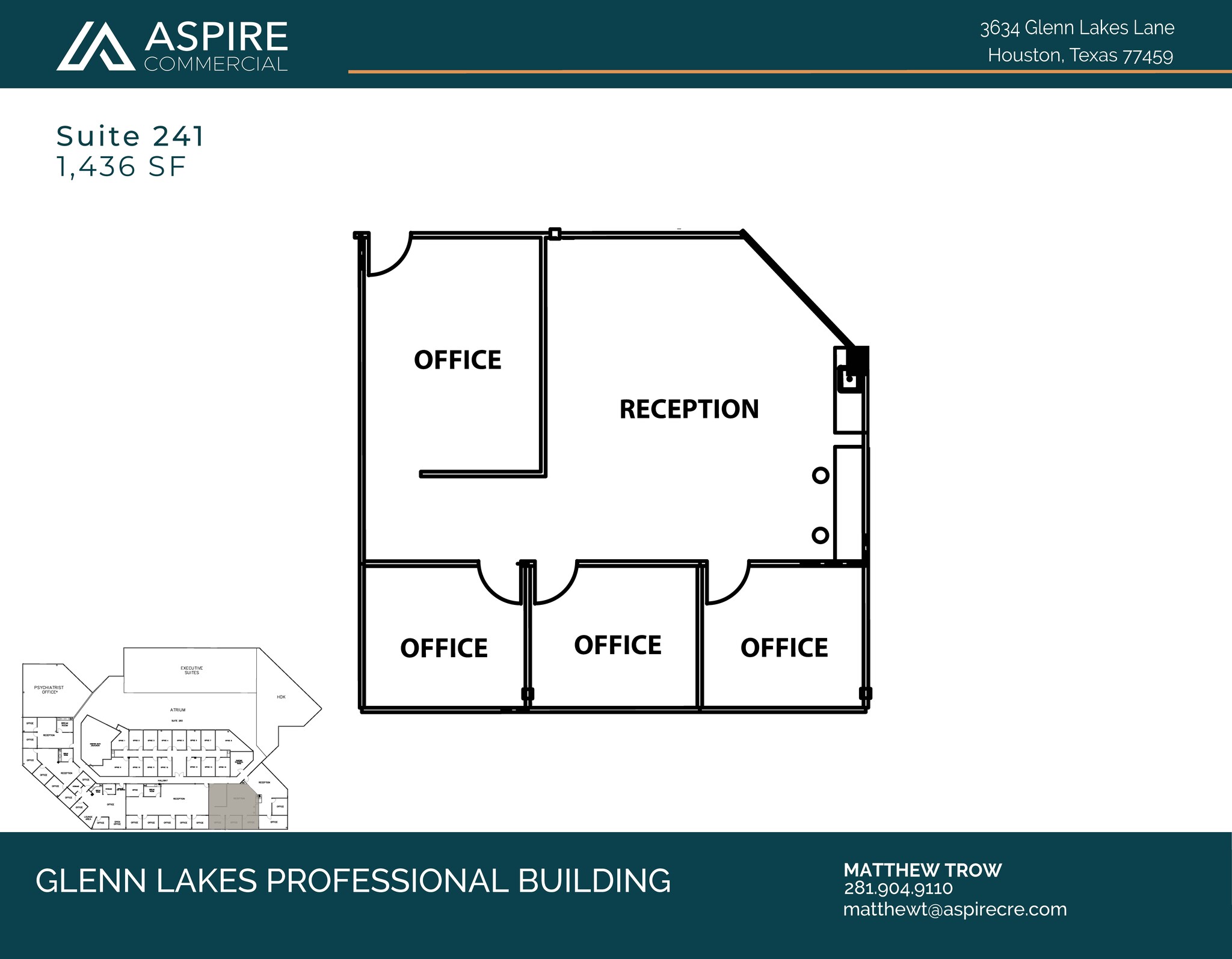 3634 Glenn Lakes Lane, Missouri City, TX for lease Floor Plan- Image 1 of 1