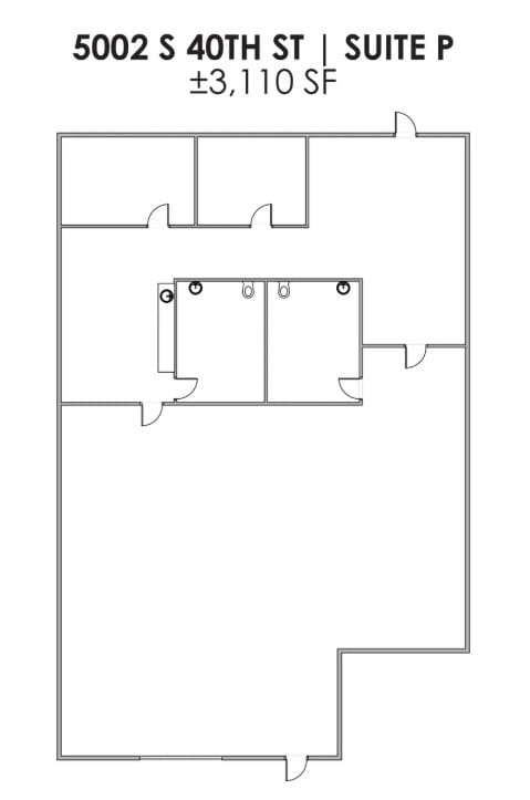 5002 S 40th St, Phoenix, AZ for lease Floor Plan- Image 1 of 1