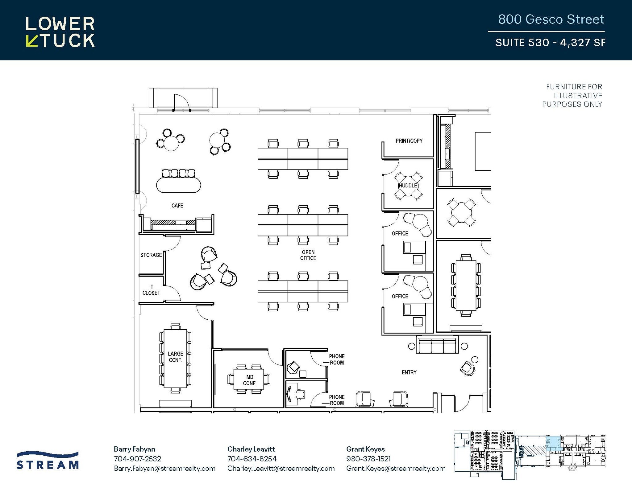 800 Gesco St, Charlotte, NC for lease Floor Plan- Image 1 of 1