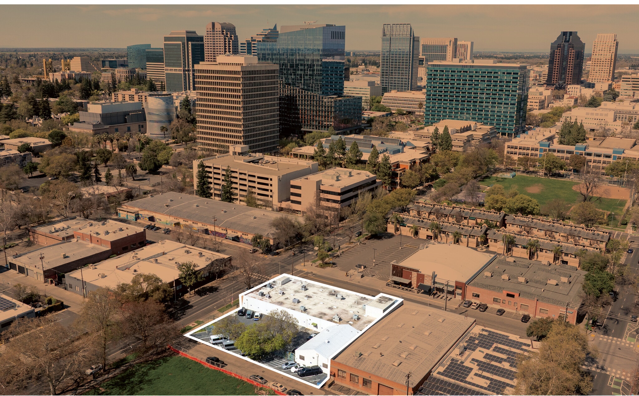 1801-1811 9th St, Sacramento, CA for sale Aerial- Image 1 of 6