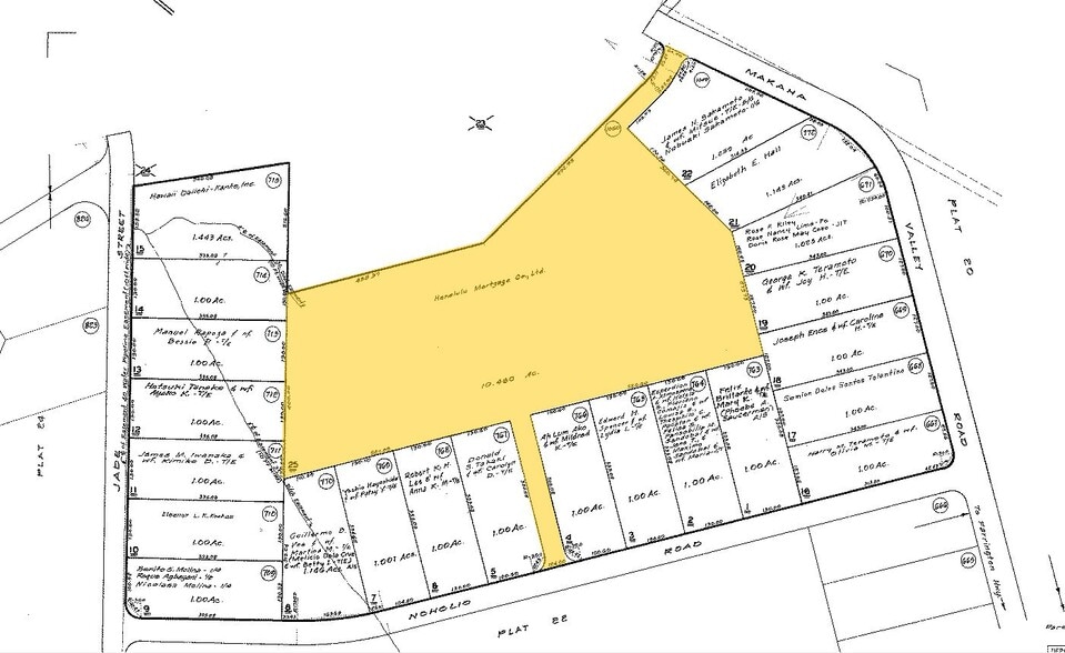 Makaha Valley Rd, Waianae, HI for sale - Plat Map - Image 1 of 1