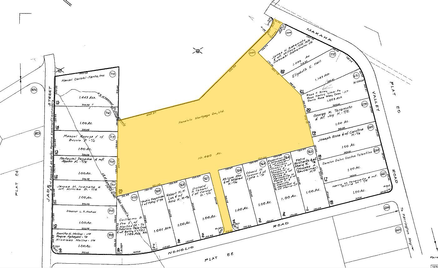 Makaha Valley Rd, Waianae, HI for sale Plat Map- Image 1 of 1