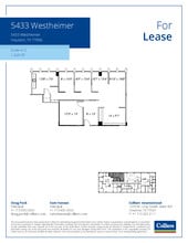 5433 Westheimer Rd, Houston, TX for lease Floor Plan- Image 1 of 1