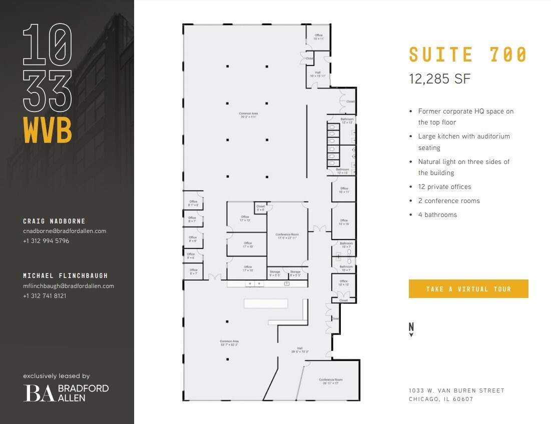 1033 W Van Buren St, Chicago, IL for lease Floor Plan- Image 1 of 16